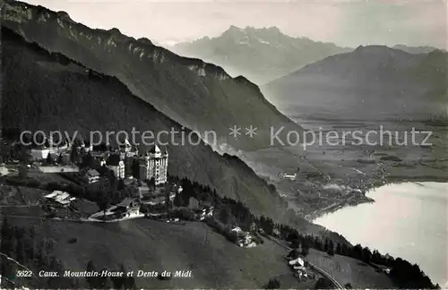 AK / Ansichtskarte Caux VD Mountain House Dents du Midi Lac Leman Genfersee Alpen Kat. Caux