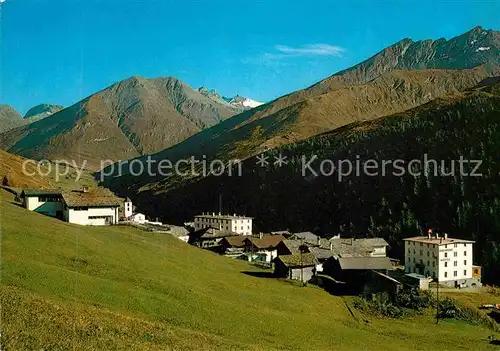 AK / Ansichtskarte Cresta Avers gegen Forcellina Wengenhorn Piz Piot Tscheischhoerner Berner Alpen Kat. Cresta Avers