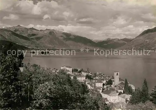 AK / Ansichtskarte Brissago TI Panorama Lago Maggiore Alpen Kat. Brissago