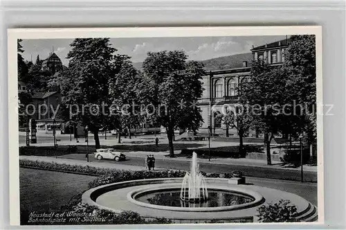 AK / Ansichtskarte Neustadt Weinstrasse Bahnhofsplatz Saalbau Kat. Neustadt an der Weinstr.