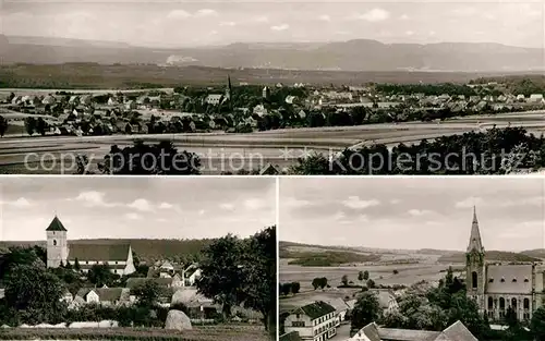 AK / Ansichtskarte Weilerbach Kaiserslautern Panorama Kirchen