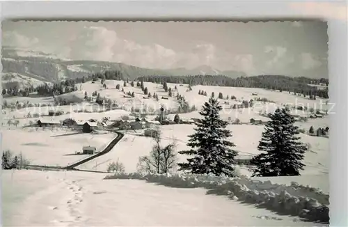 AK / Ansichtskarte Oberreute Winterpanorama Kat. Oberreute