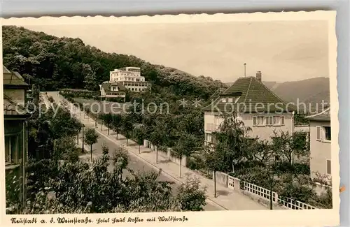 AK / Ansichtskarte Neustadt Weinstrasse Waldstrasse mit Kurhaus Kohler Kat. Neustadt an der Weinstr.