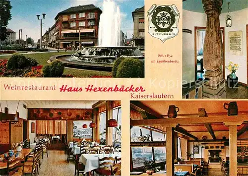 AK / Ansichtskarte Kaiserslautern Weinrestaurant Haus Hexenbecker Kat. Kaiserslautern