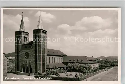 AK / Ansichtskarte Kaiserslautern Geloebnis Kirche Maria Schutz Kat. Kaiserslautern