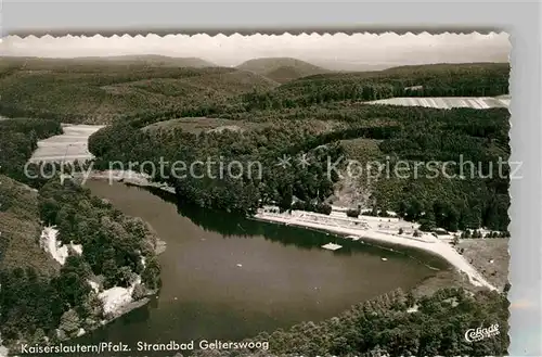 AK / Ansichtskarte Kaiserslautern Fliegeraufnahme Strandbad Gelterswoog Kat. Kaiserslautern