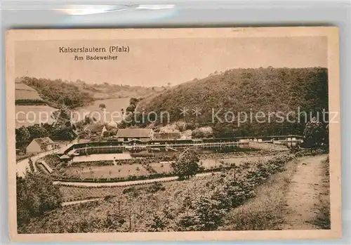 AK / Ansichtskarte Kaiserslautern Badeweiher Kat. Kaiserslautern