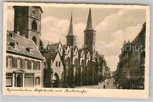 AK / Ansichtskarte Kaiserslautern Stiftskirche Marktplatz Kat. Kaiserslautern