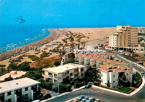 AK / Ansichtskarte Playa del Ingles Gran Canaria Fliegeraufnahme Strandpartie Kat. San Bartolome de Tirajana