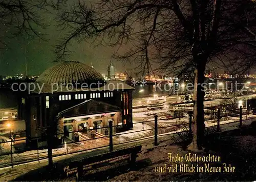 AK / Ansichtskarte Hamburg Alter Elbtunnel Weihnachtskarte Kat. Hamburg