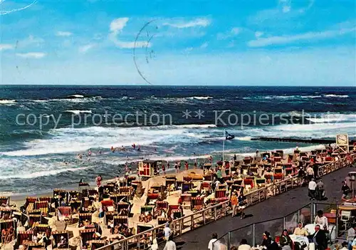 AK / Ansichtskarte Sylt Strand Kurpromenade Kat. Sylt Ost