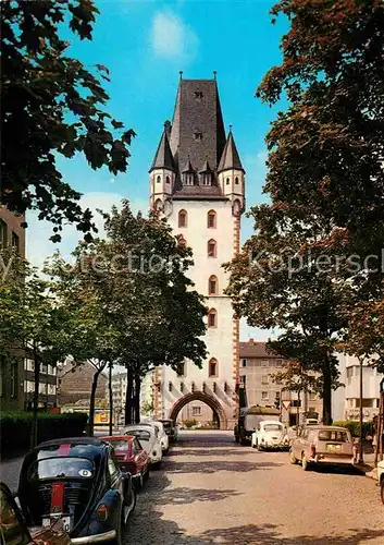 AK / Ansichtskarte Mainz Rhein Holzturm