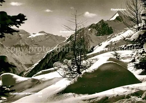 AK / Ansichtskarte Kaprun Tauernkraftwerksperren Winterpanorama Alpen Grossglockner Kitzsteinhorn Kat. Kaprun