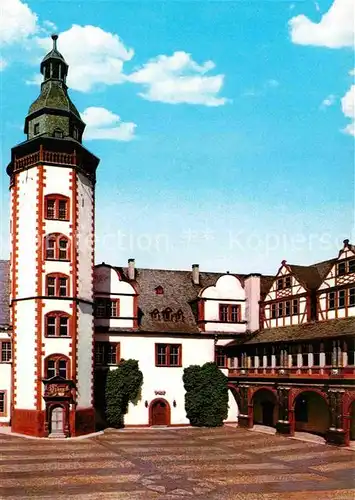 AK / Ansichtskarte Weilburg Lahn Renaissancehof Schloss Luftkurort