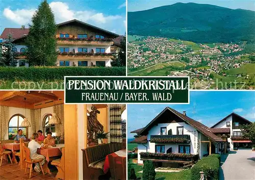 AK / Ansichtskarte Frauenau Pension Waldkristall Bayerischer Wald Fliegeraufnahme Kat. Frauenau
