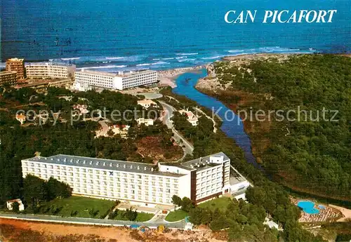 AK / Ansichtskarte Can Picafort Mallorca Hotels Strand Kueste Fliegeraufnahme Kat. Spanien