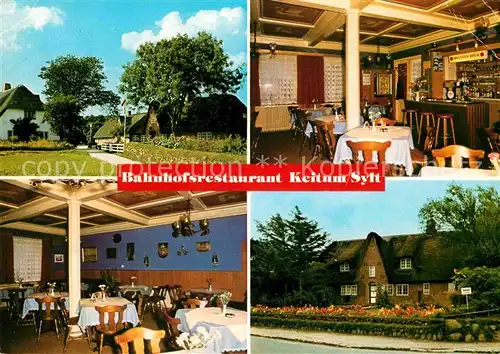 AK / Ansichtskarte Keitum Sylt Bahnhofsrestaurant Kat. Sylt Ost