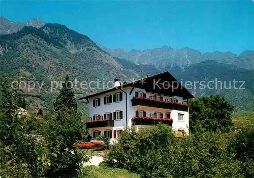 AK / Ansichtskarte Partschins Merano Suedtirol Garni Alpengruss Texelgruppe Kat. Merano