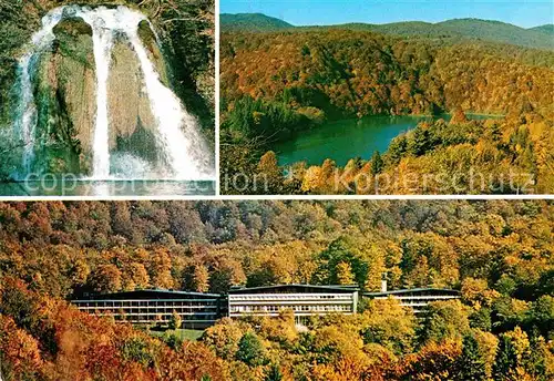 AK / Ansichtskarte Jezera Kroatien Nationalpark Plitvicka Jezera Hotel Wasserfall Herbststimmung Kat. Kroatien