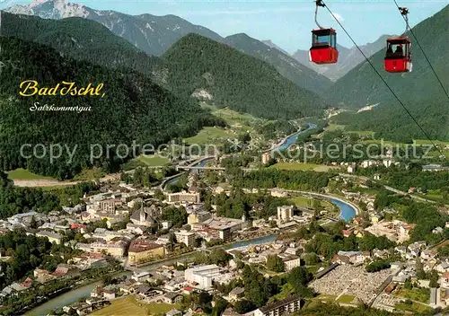 AK / Ansichtskarte Bad Ischl Salzkammergut Fliegeraufnahme mit Hoellengebirge und Schlafende Griechin Kat. Bad Ischl