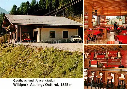AK / Ansichtskarte Assling Tirol Gasthaus Jausenstation Wildpark  Kat. Assling
