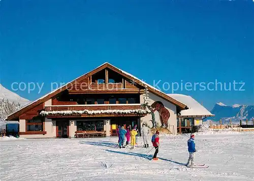 AK / Ansichtskarte Arabba Dolomiten Rifugio Bec de Roces Kaiserhuette Wintersportplatz Kat. Italien