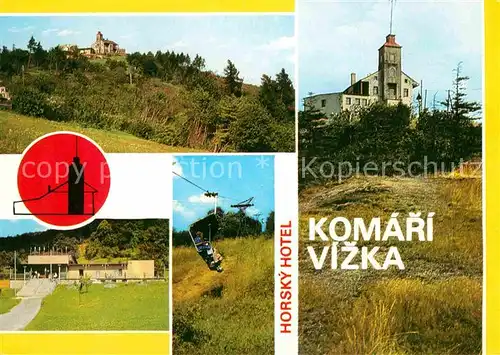 AK / Ansichtskarte Komari Vizka Horsky Hotel Sessellift