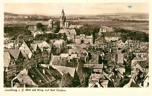 AK / Ansichtskarte Friedberg Hessen Blick auf Burg und Bad Nauheim Kat. Friedberg (Hessen)