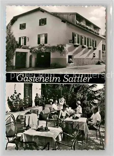 AK / Ansichtskarte Tramin Weinstrasse  Gaesteheim Sattler Terrasse