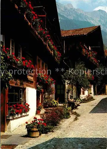 AK / Ansichtskarte Brienz BE Brunngasse Kat. Brienz