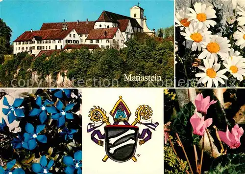 AK / Ansichtskarte Mariastein SO Kloster Blumen Wappen Kat. Mariastein