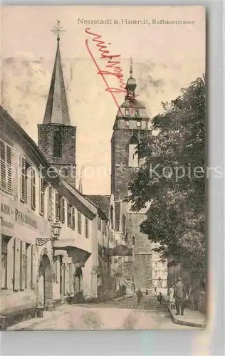 AK / Ansichtskarte Neustadt Haardt Rathausstrasse Kat. Neustadt an der Weinstr.