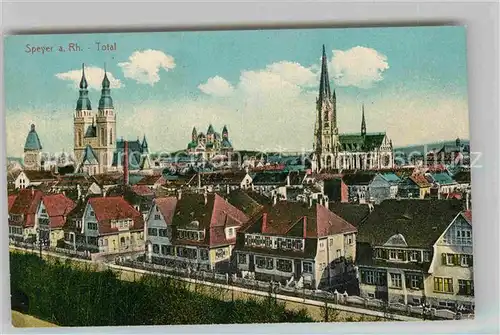 AK / Ansichtskarte Speyer Rhein Stadtblick mit Dom Kat. Speyer