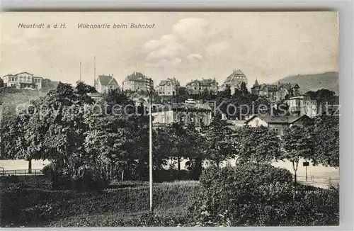 AK / Ansichtskarte Neustadt Haardt Villenpartie beim Bahnhof Kat. Neustadt an der Weinstr.