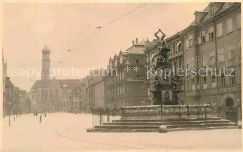 AK / Ansichtskarte Augsburg Teilansicht Brunnen Kat. Augsburg