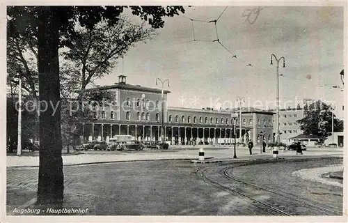 AK / Ansichtskarte Augsburg Hauptbahnhof Kat. Augsburg