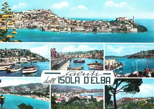 AK / Ansichtskarte Isola d Elba Panorama Bootshafen  Kat. Italien