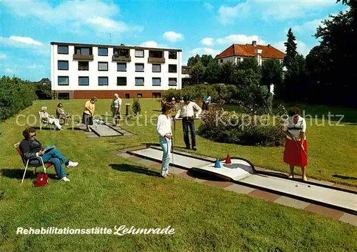 AK / Ansichtskarte Lehmrade Rehabilitationsstaette Minigolfplatz Kat. Lehmrade