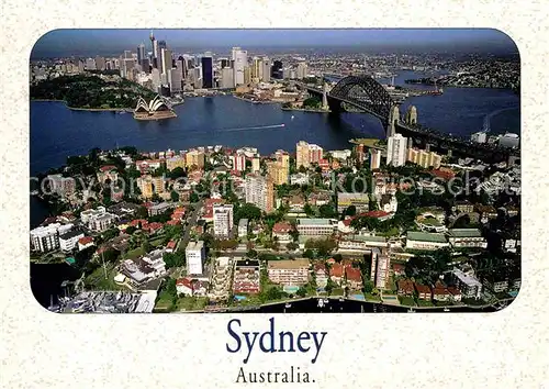 AK / Ansichtskarte Sydney New South Wales Luftbild Kirribilli Circular Quay Kat. Sydney