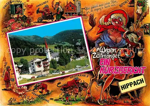 AK / Ansichtskarte Zillertal Tirol Hippach Ramsau Schwendau Juxkarte