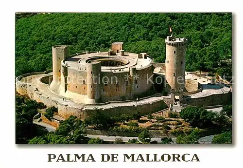 AK / Ansichtskarte Palma de Mallorca Castillo de Bellver Luftbild Kat. Palma de Mallorca
