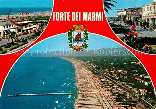 AK / Ansichtskarte Forte dei Marmi Strand Luftbild Kat. Italien