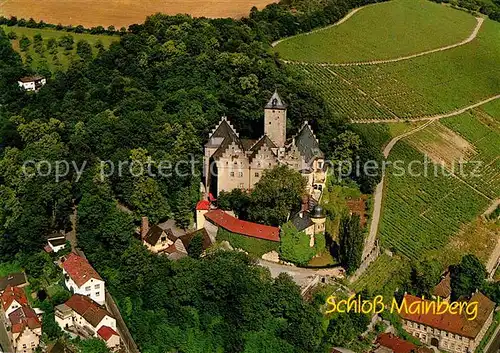 AK / Ansichtskarte Schonungen Fliegeraufnahme Schloss Mainberg Kat. Schonungen