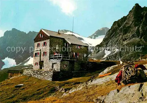 AK / Ansichtskarte Matrei Osttirol Bonn Matreier Huette mit Wunspitze Eichham und Saeuspitze  Kat. Matrei in Osttirol