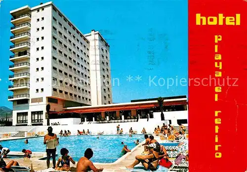 AK / Ansichtskarte Torremolinos Hotel Playa el Retiro Kat. Malaga Costa del Sol