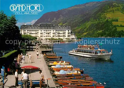 AK / Ansichtskarte Zell See Grand Hotel Hafen Seepromenade  Kat. Zell am See