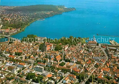 AK / Ansichtskarte Konstanz Bodensee Fliegeraufnahme Partie am See Kat. Konstanz