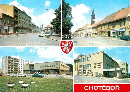 AK / Ansichtskarte Chotebor Hotel Vysocina und Ortspartien