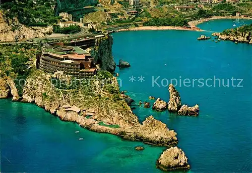 AK / Ansichtskarte Taormina Sizilien Fliegeraufnahme Capo Taormina Hotel  Kat. 