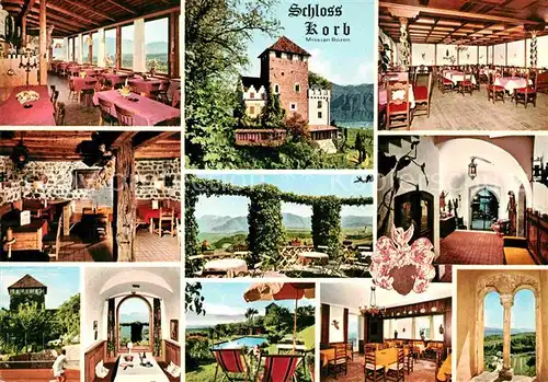 AK / Ansichtskarte St Pauls Hotel Schloss Korb Restaurant Terrasse Kat. Bozen Suedtirol